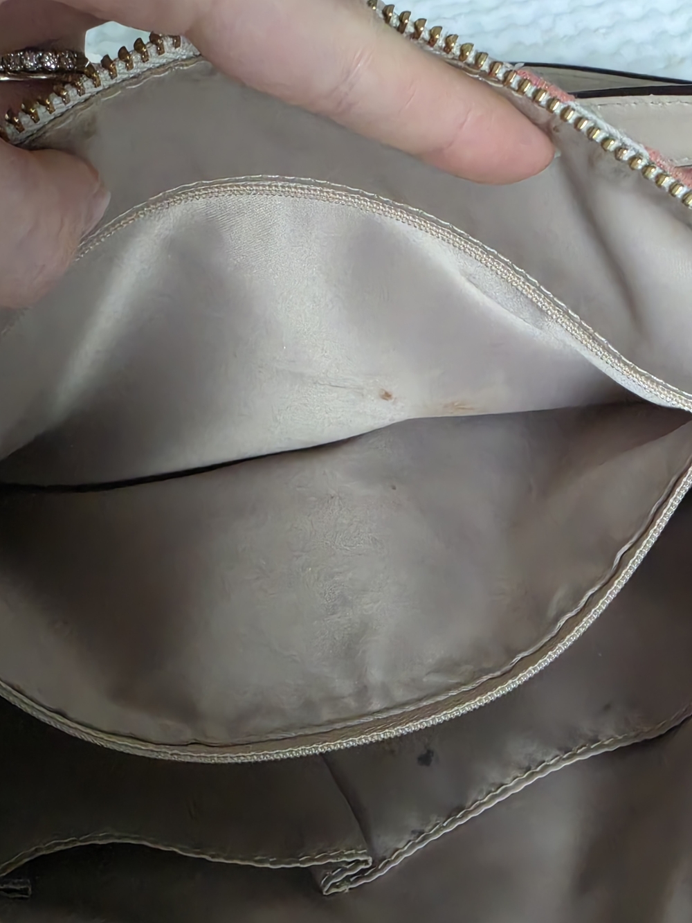 Coach Pink Polka Dot Signature Canvas Shoulder Bag - Picture 12 of 16
